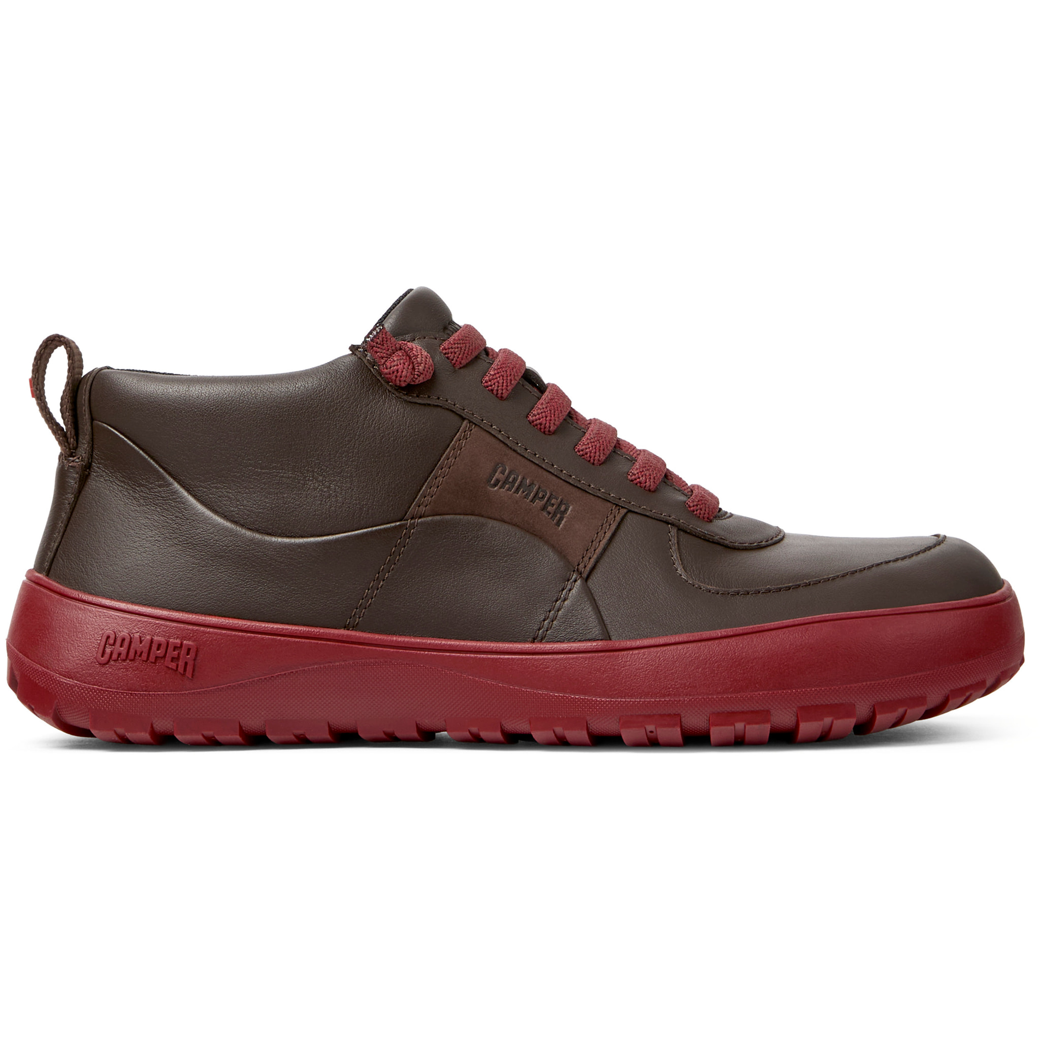 Sneaker-Bootie - CAMPER Peu Serra - Marron - Piel lisa