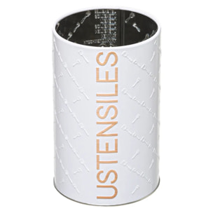 Pot à ustensiles fer Blanc Scandi Nature