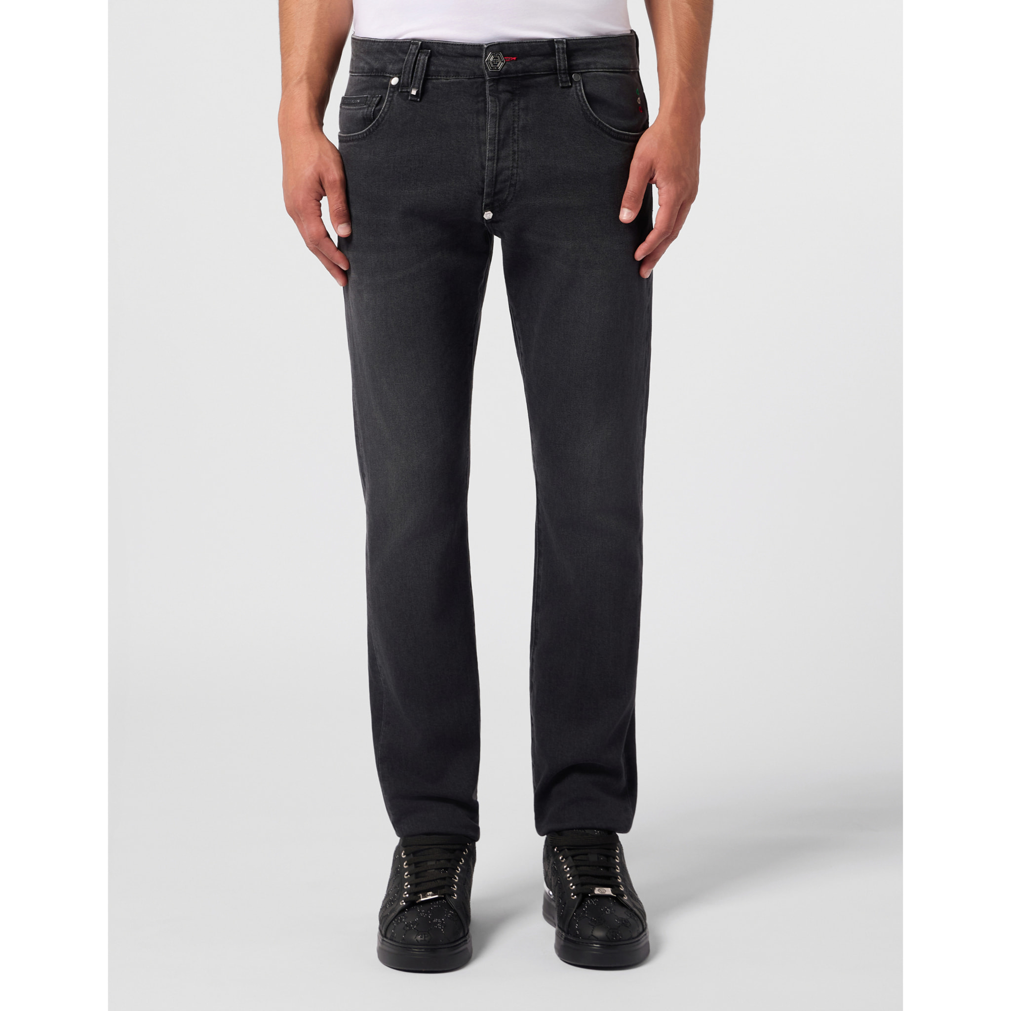 PHILIPP PLEIN Super Straight Cut Jeans Basic