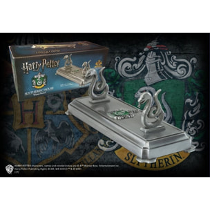 Harry Potter Porta Bacchetta Con Stemma Serpeverde 20 x 7 x 7 cm Noble Collection