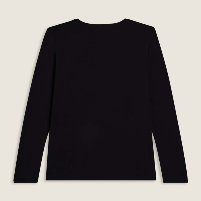 T-shirt a maniche lunghe con scritta “Something Amazing”