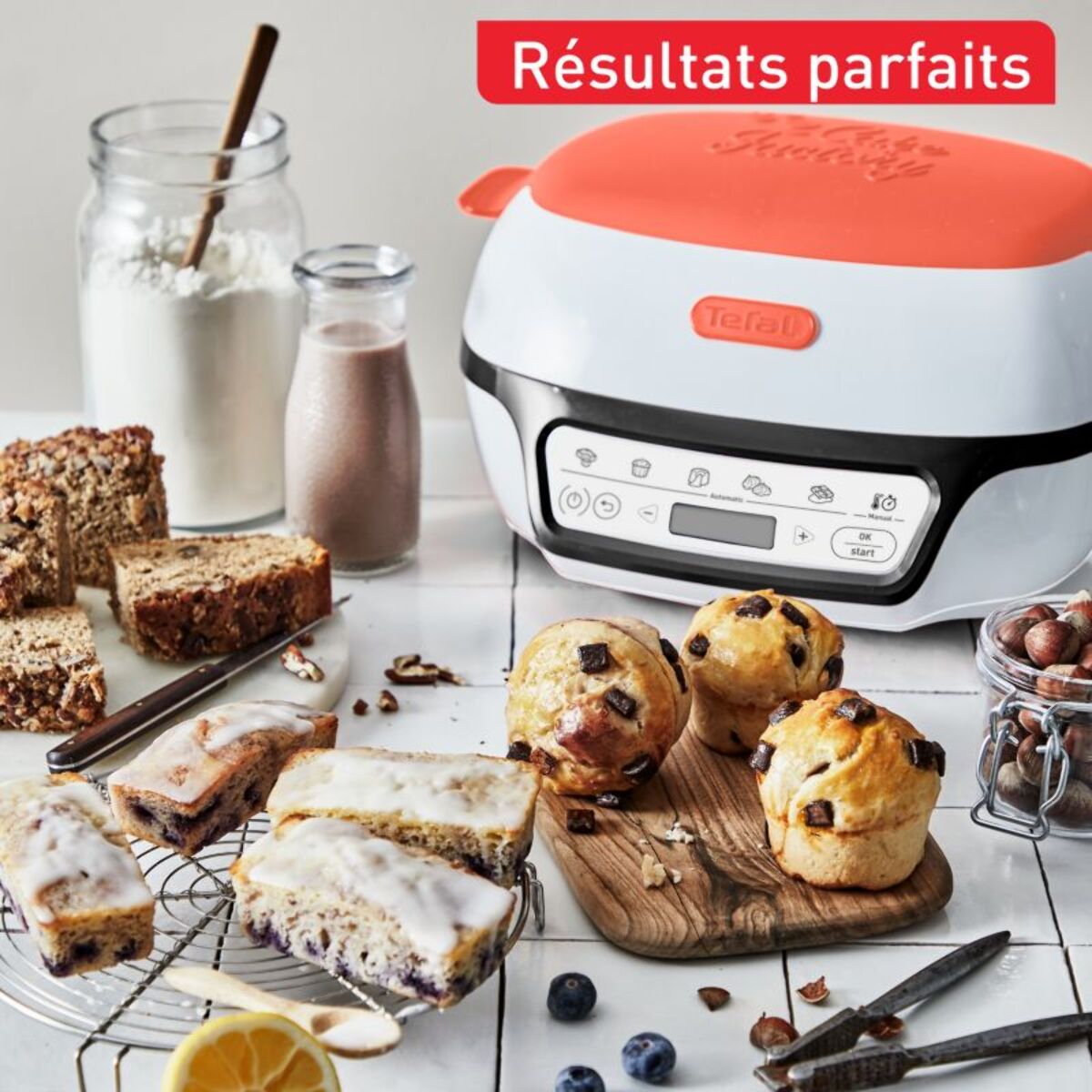 Machine à gâteaux TEFAL CAKE FACTORY TUTTI FRUTTI KD804510