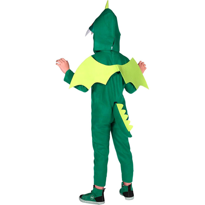 Costume Carnevale con Ali Draghetto Drago Travestimento Verde Bambino Ciao