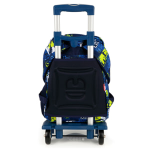 Mochila adaptable a carro Gabol VIRTUAL negra y resistente al agua