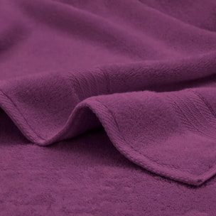 Carre avec oeillet pur coton 550 g/m² uni violet Elea raisin