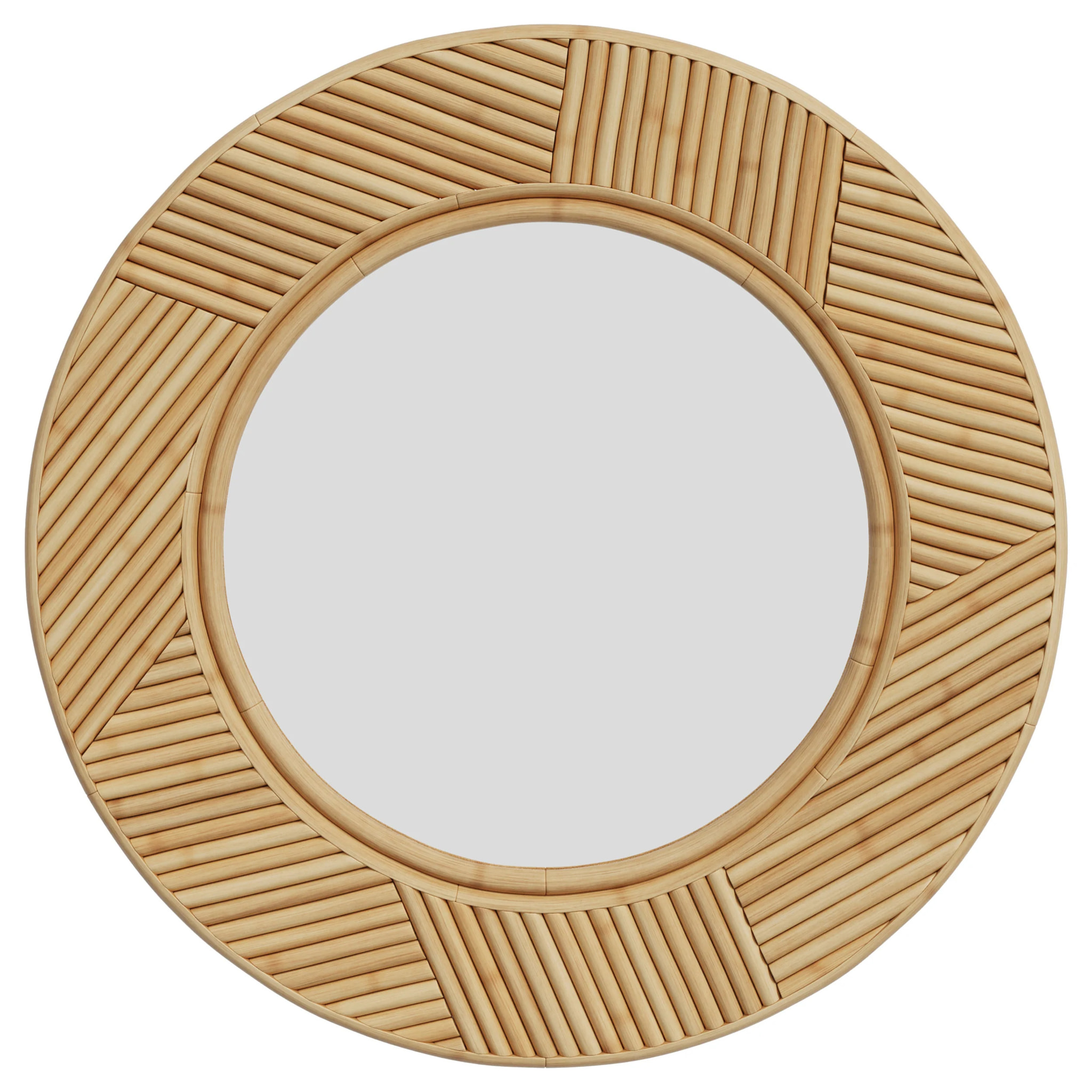Miroir rond en rotin D40,5 cm - Lapta