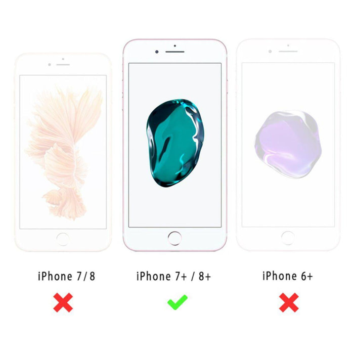 Vitre iPhone 7 Plus / 8 Plus transparente Vitre en Verre Trempé