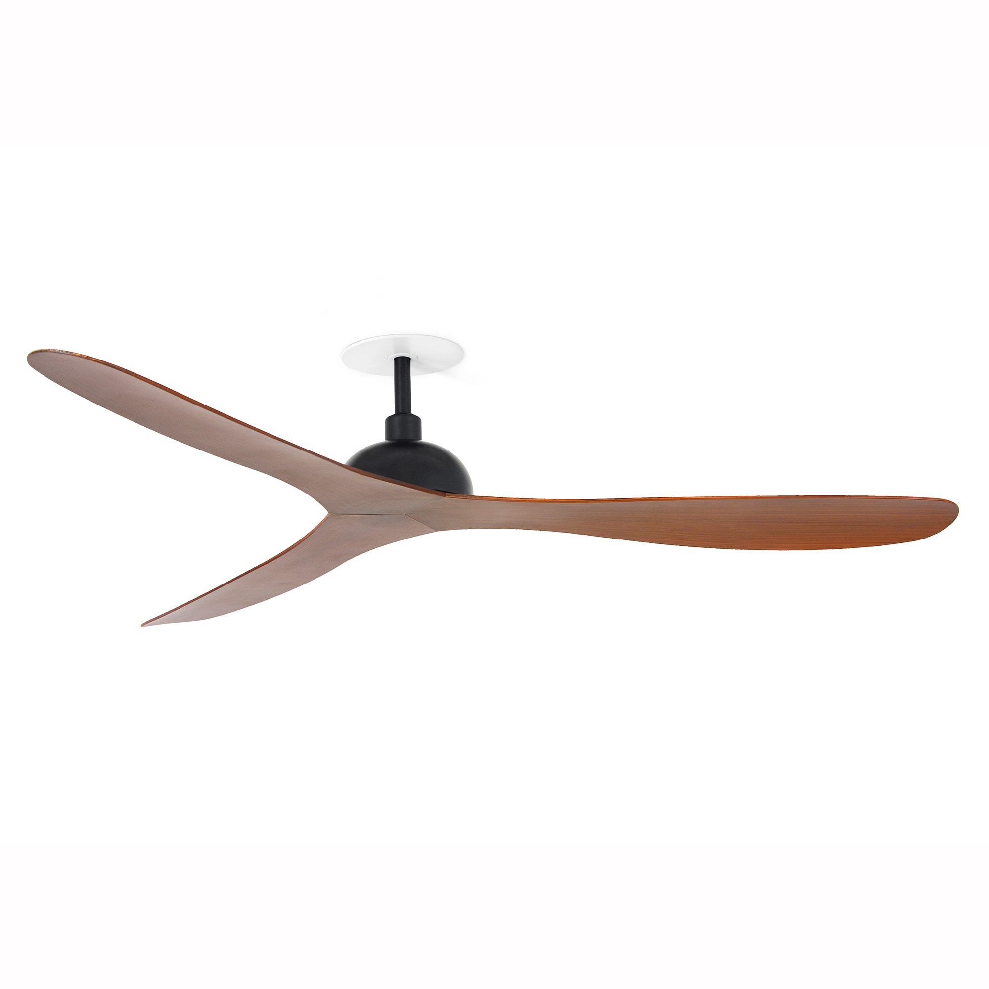 GOTLAND RECESSED L Ventilateur noir/noyer