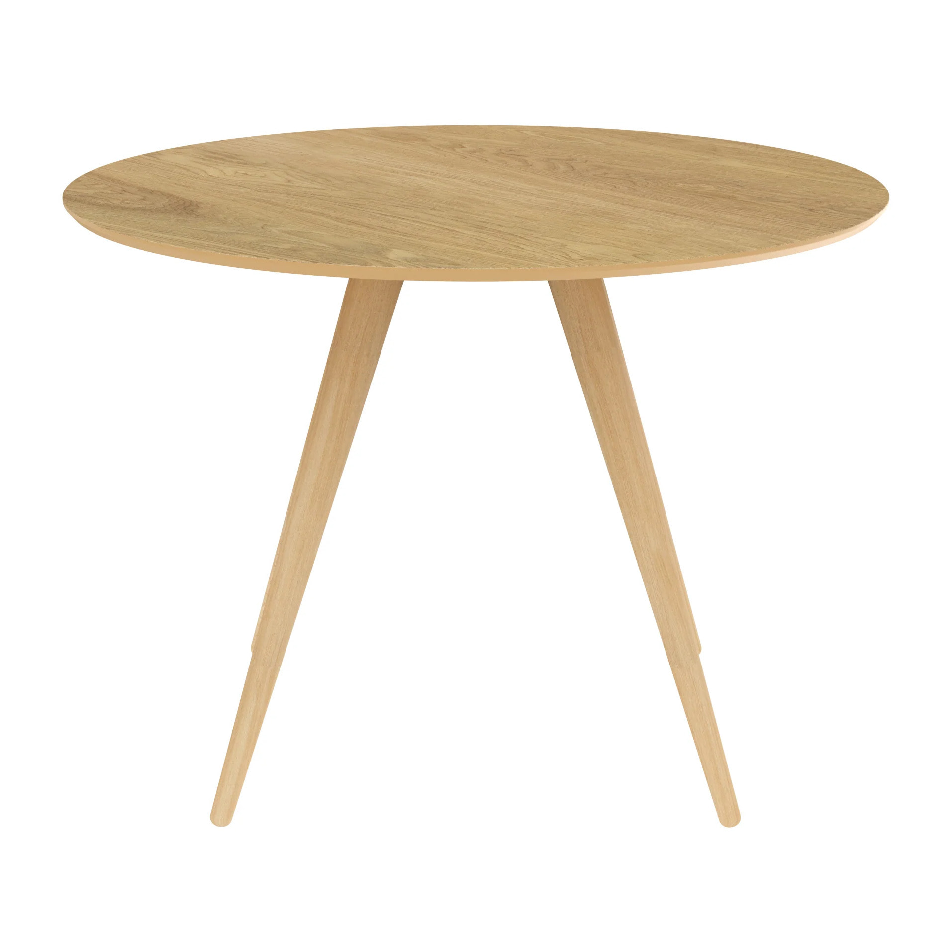 Table ronde 4 personnes en bois clair naturel D105 cm - Liwa