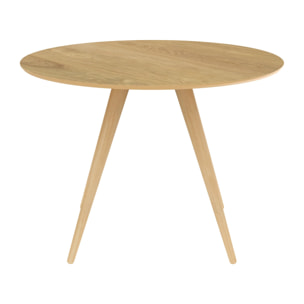 Table ronde 4 personnes en bois clair naturel D105 cm - Liwa