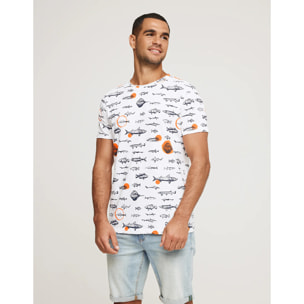 Camiseta Manga Corta Peces - Pakumani