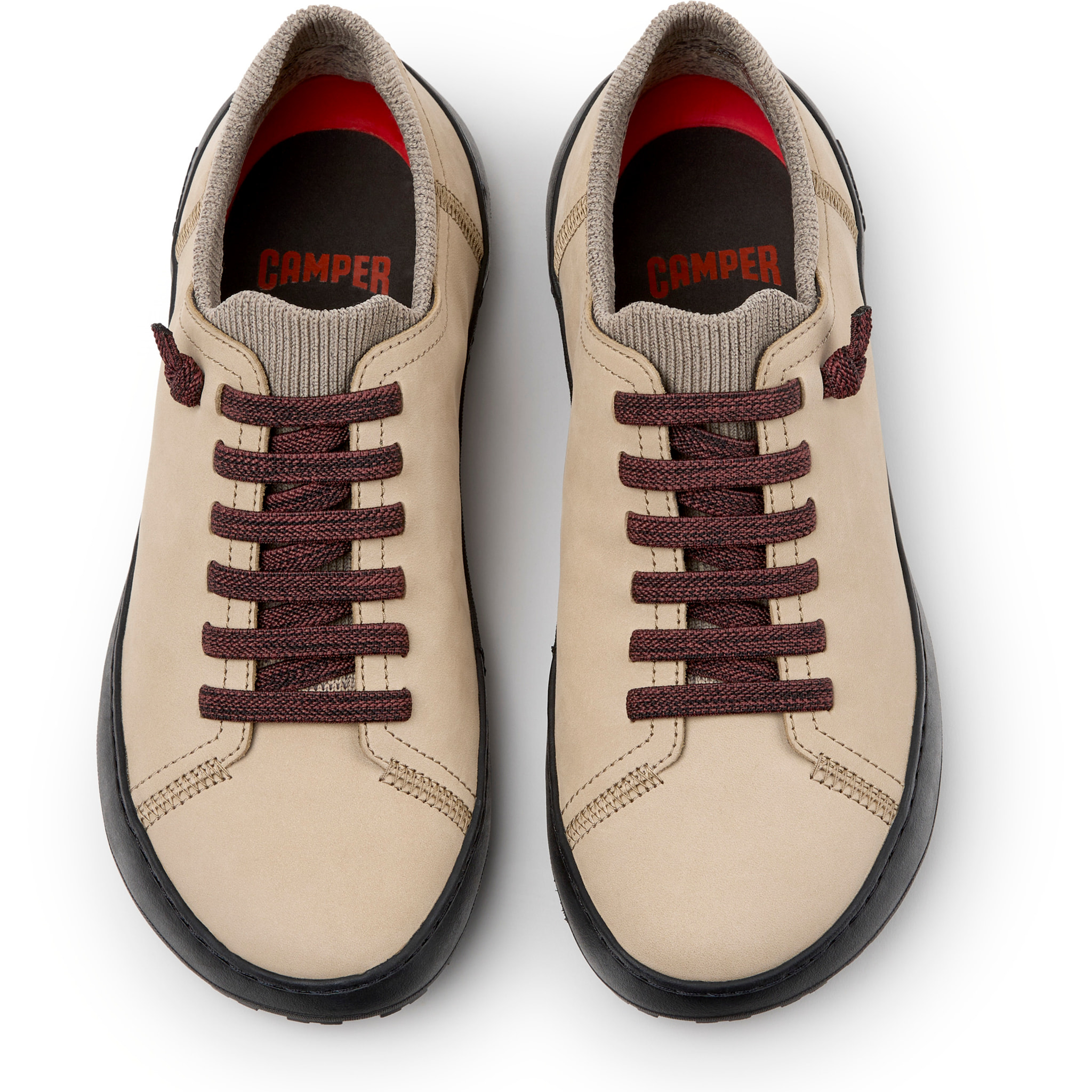 Zapatillas - CAMPER Peu Serra - Beige - Piel nobuk