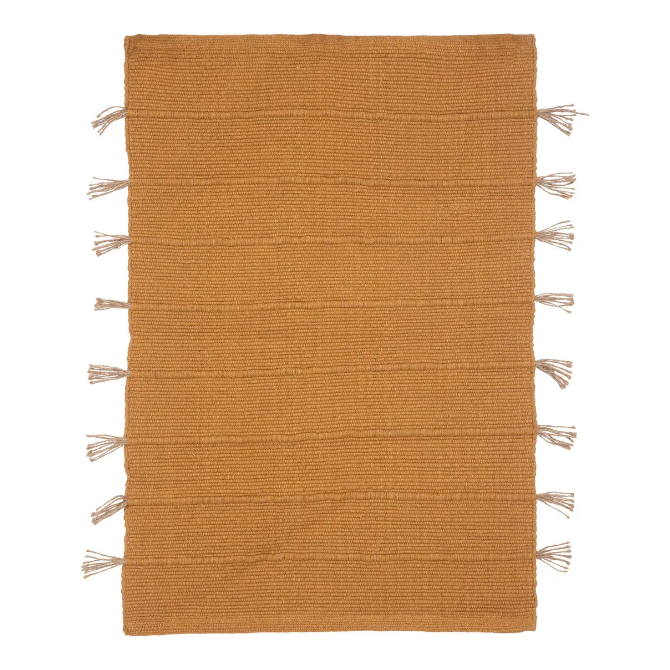 Tapis "Tula" en coton avec pompon en jute 60x90cm