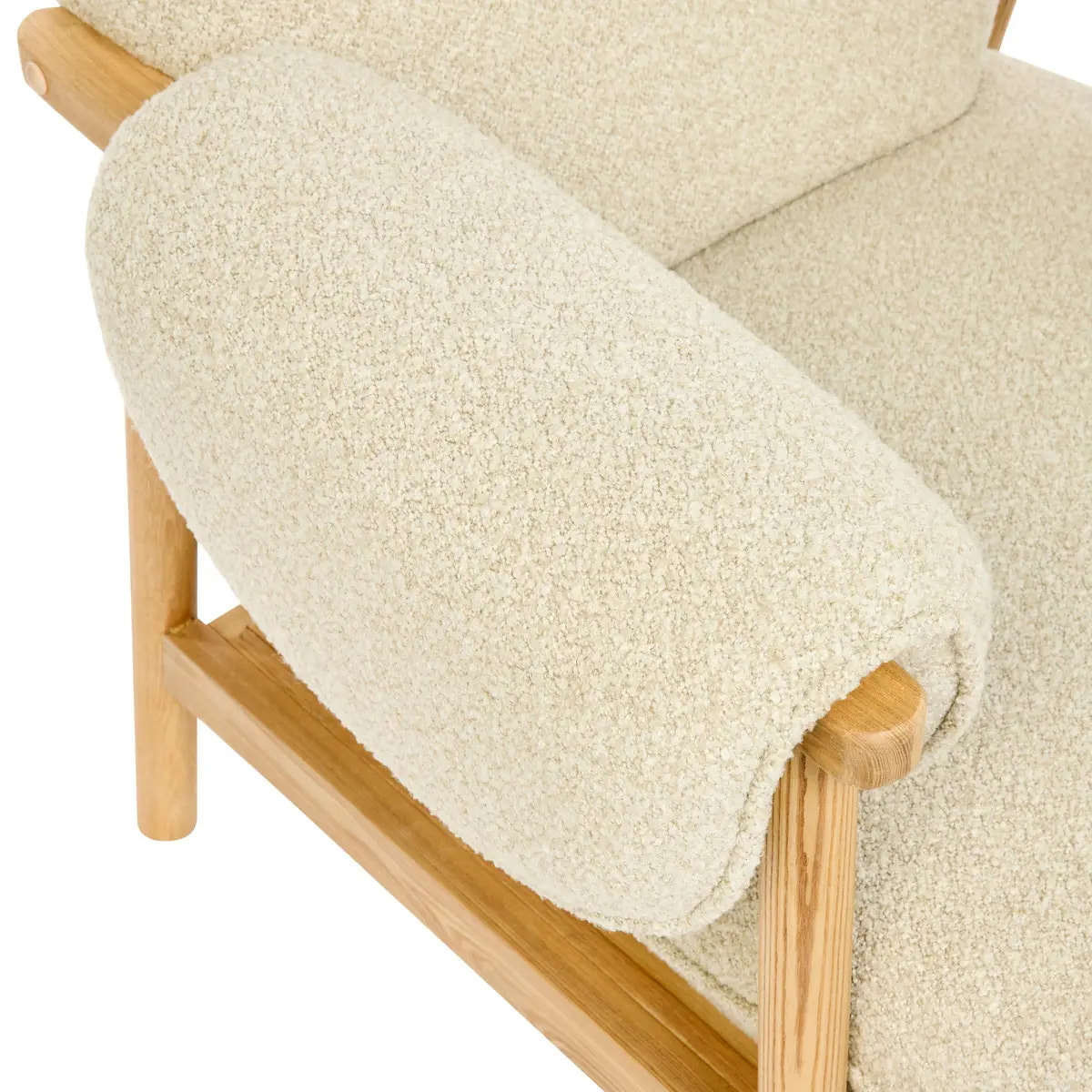 Fauteuil Ikaris en Tissu Beige L86xl80xH83 cm