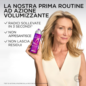 Spray Capelli Volumizzante Rivitalizzante Elvive Big Hair Day 72H per Capelli Piatti con Peptidi di Collagene 200ml