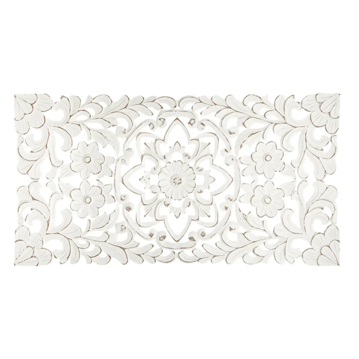 Déco murale "Fanny" - bois sculpté 85x45 cm