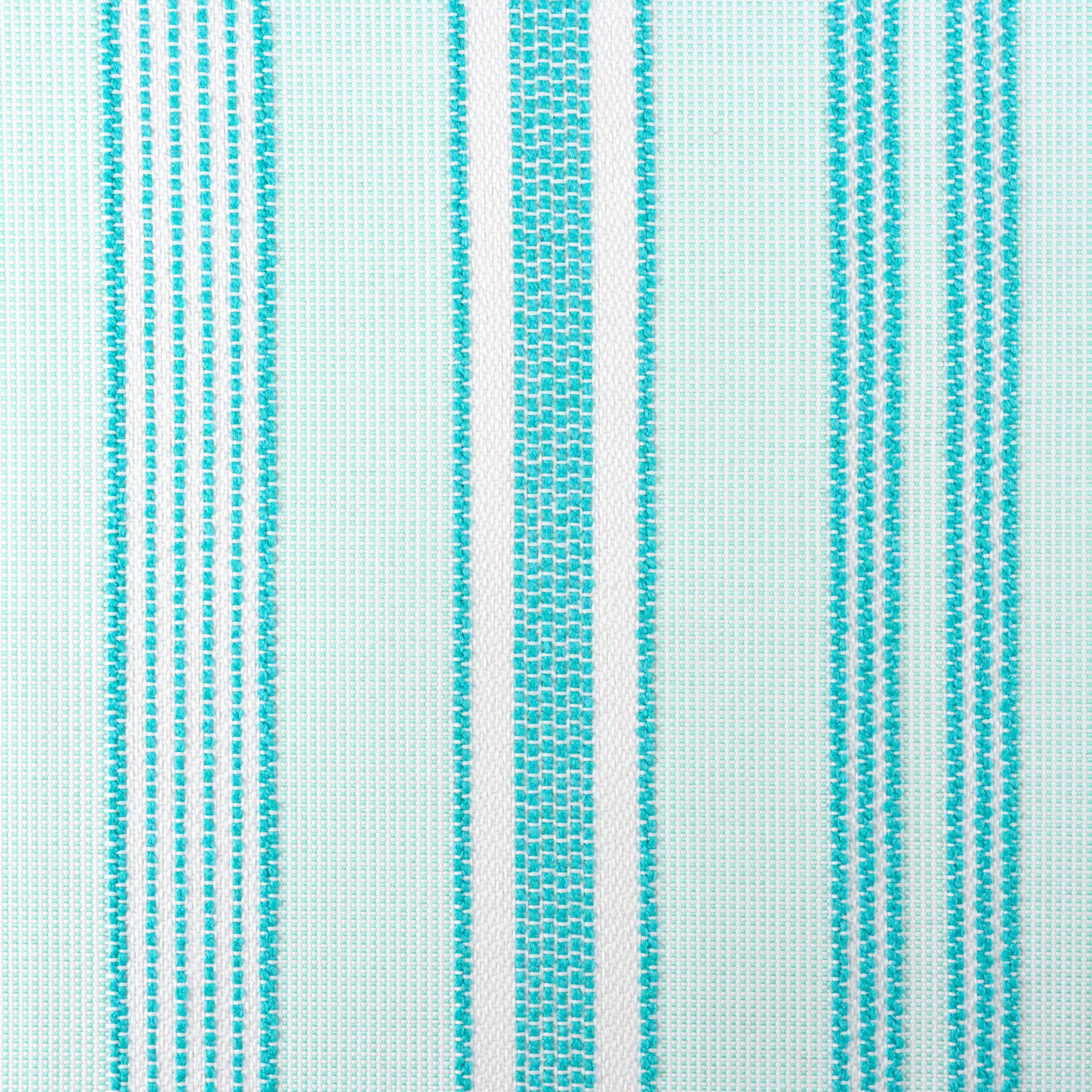 Rideau extérieur déperlant rayé - Turquoise