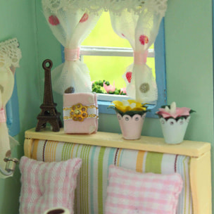 Caravana, un viaje por el tiempo. Maqueta 3D, realista con gran detalle y luces led.