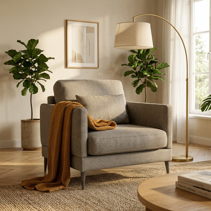 Fauteuil Splendido Tissu - 1 Place