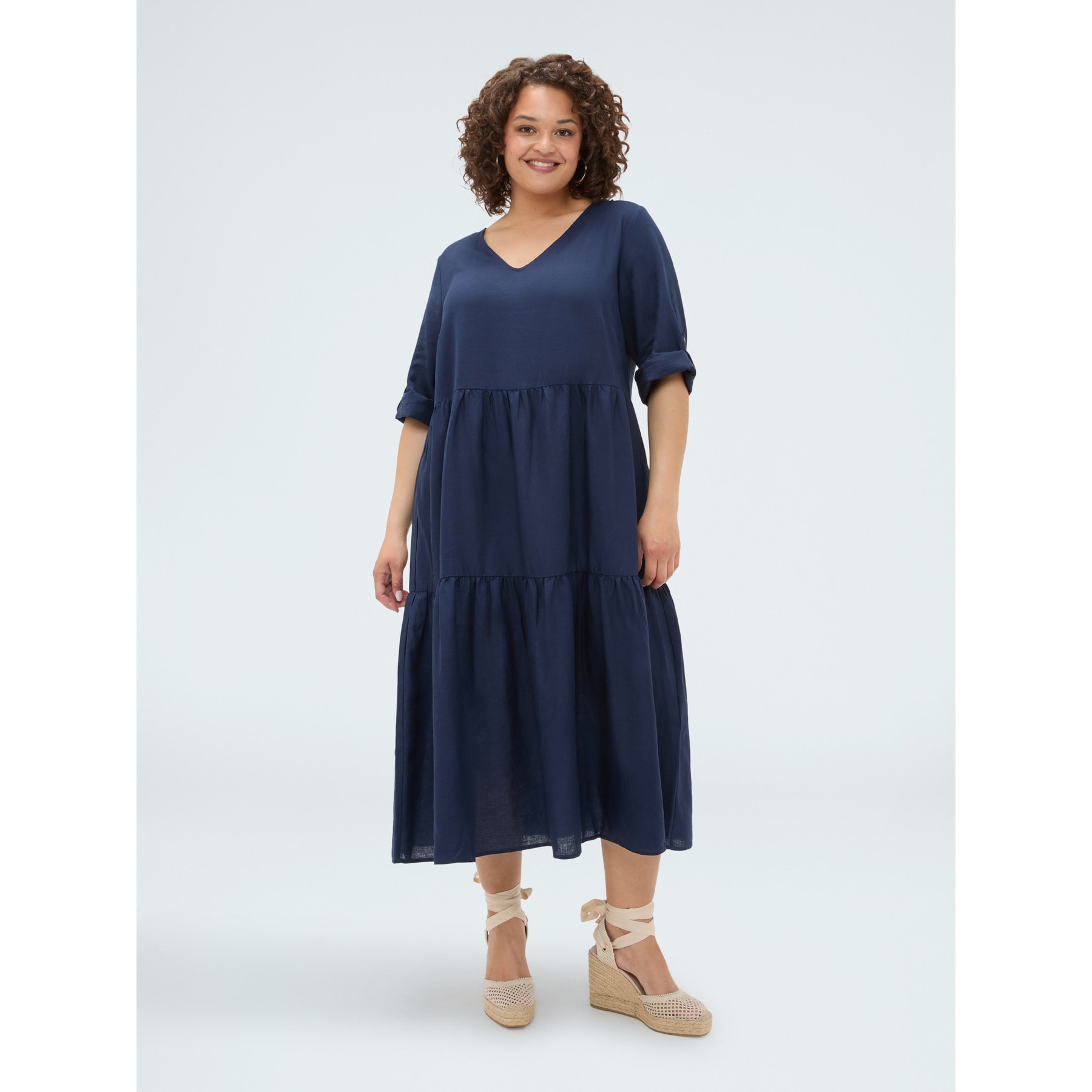 Fiorella Rubino - Vestito Smile con maniche corte - Blu