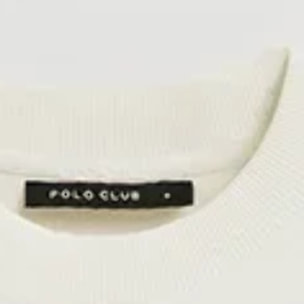 Maglietta bianca dal fit ampio con ricamo Polo Club