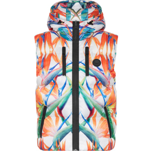 PLEIN SPORT Gilet lungo FLOWERS