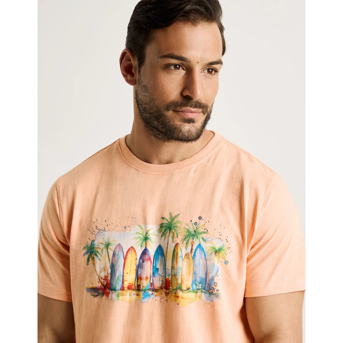 Camiseta Manga Corta Naranja - Kulick