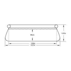 Piscine autoportante ronde Diamètre 4,57 x 1,07 m aspect résine tressée Fast Set de Bestway