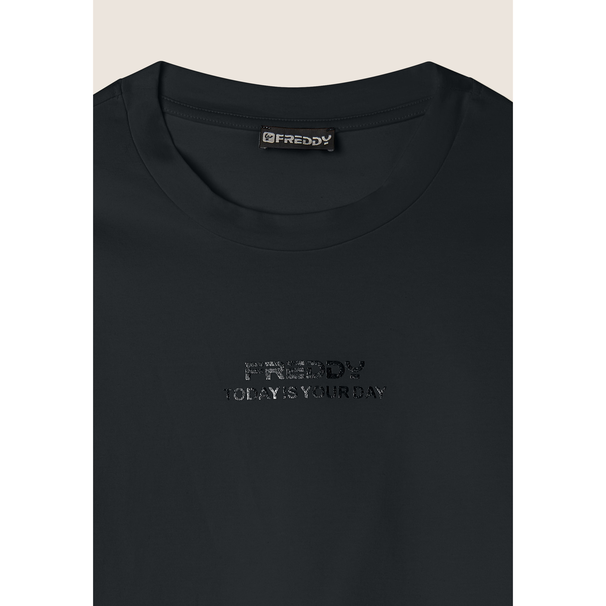 T-shirt cropped slim fit in jersey leggero