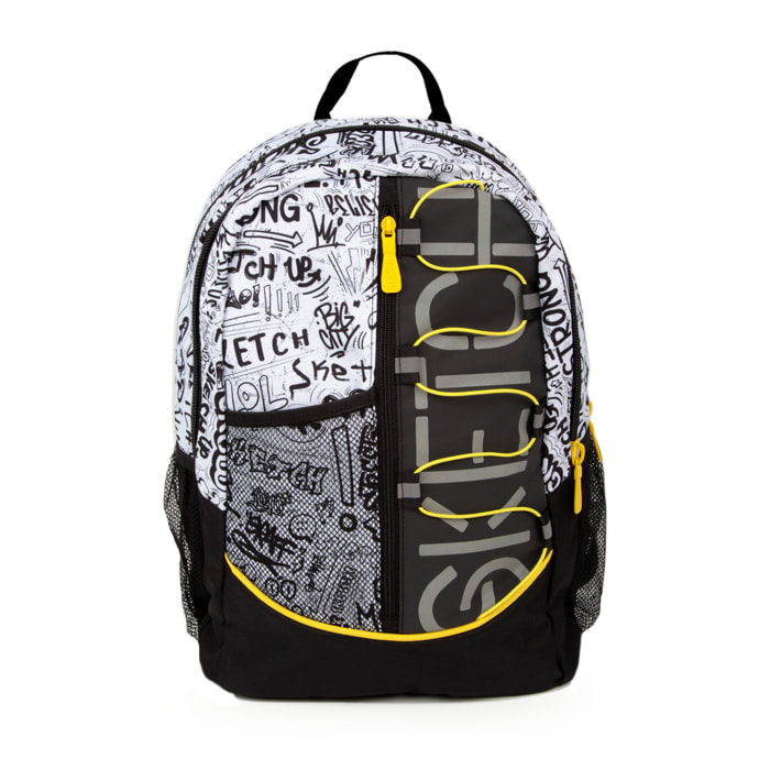Zaino Ne.on! Sketch tre cerniere White