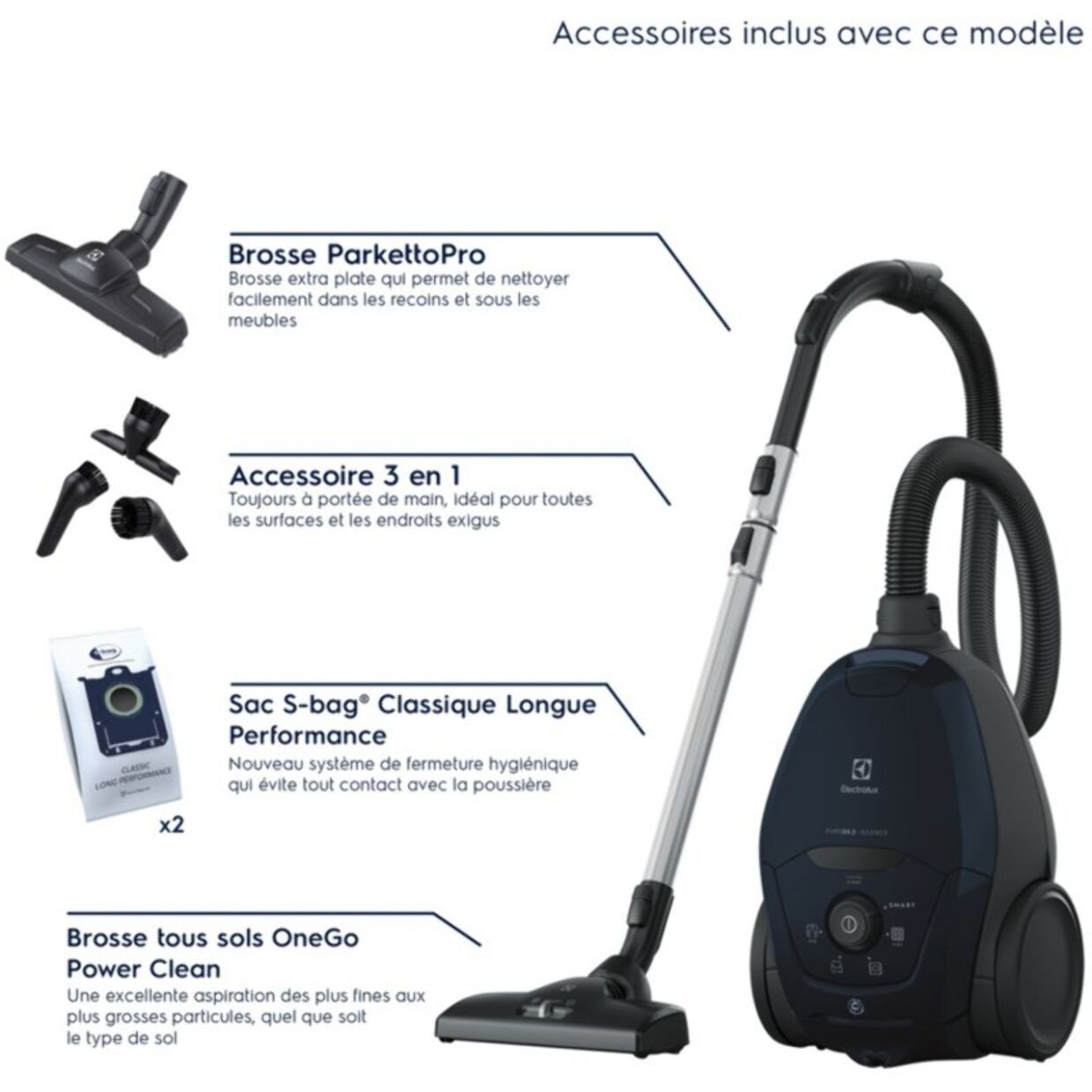 Aspirateur avec sac ELECTROLUX Pure D8 PD82-4ST