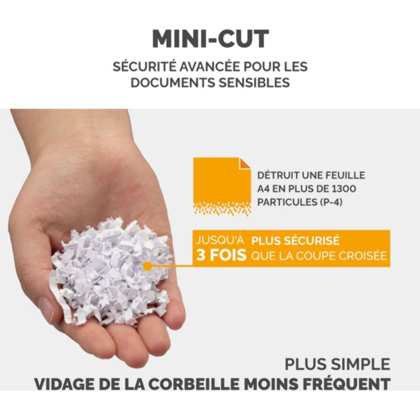 Destructeur FELLOWES 90M Automax 90 Feuilles Coupe Mini