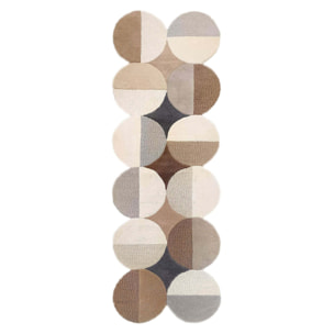 Tapis en laine de couloir MIA ELLIPSE