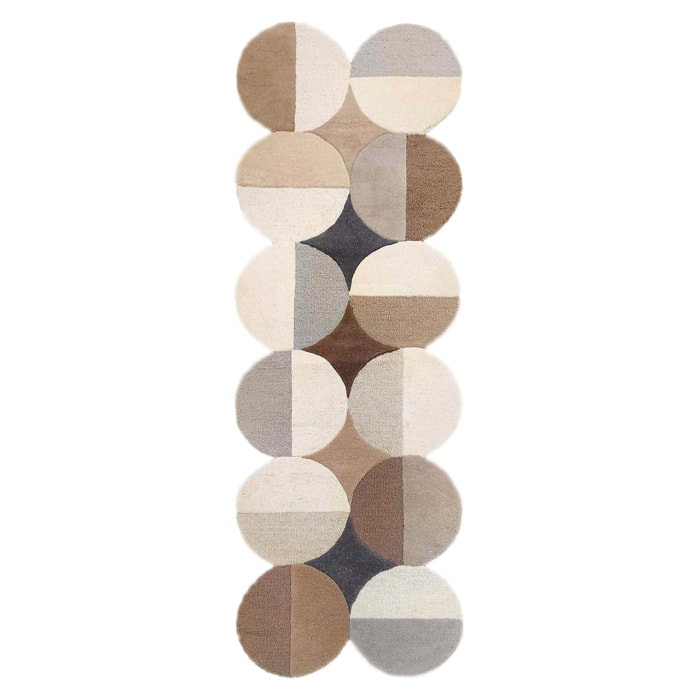 Tapis en laine de couloir MIA ELLIPSE