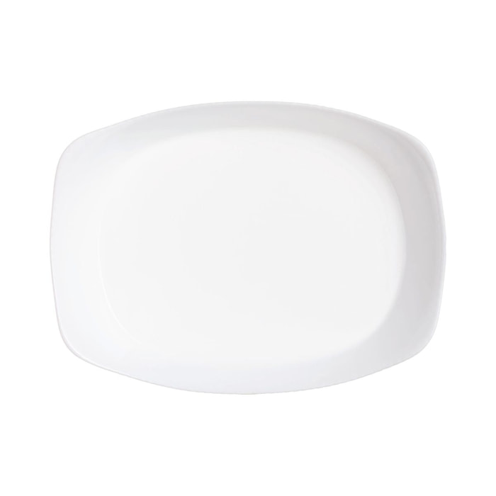 Plat de cuisson blanc 34 x 25 cm Smart Cuisine Wavy - Luminarc