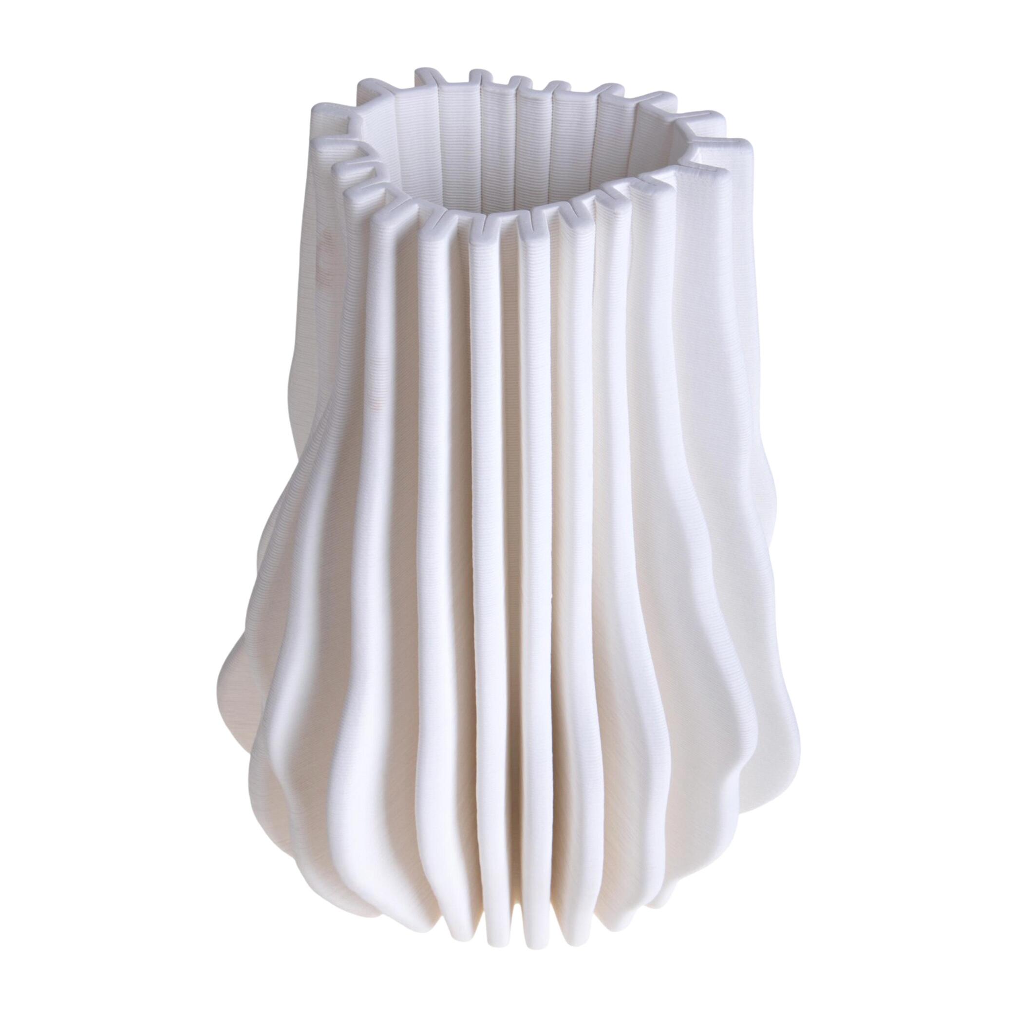 Vaso con righe in rilievo - 26xH34,5x19cm - Pezzi 1 - Bianchi Dino SpA