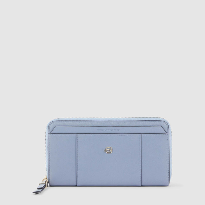 Piquadro Portafogli donna grande zip-around