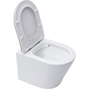 Pack WC bati-support Geberit + Cuvette Swiss Aqua Technologies sans bride + Abattant SoftClose + Plaque (INFINITIOMATGEB3)