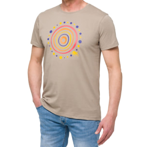 T-shirt ABORIGINAL 100% cotone Khaki