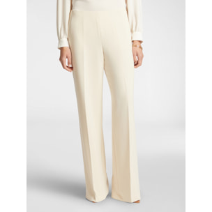 Elena Mirò - Pantalones palazzo elegantes - Blanco