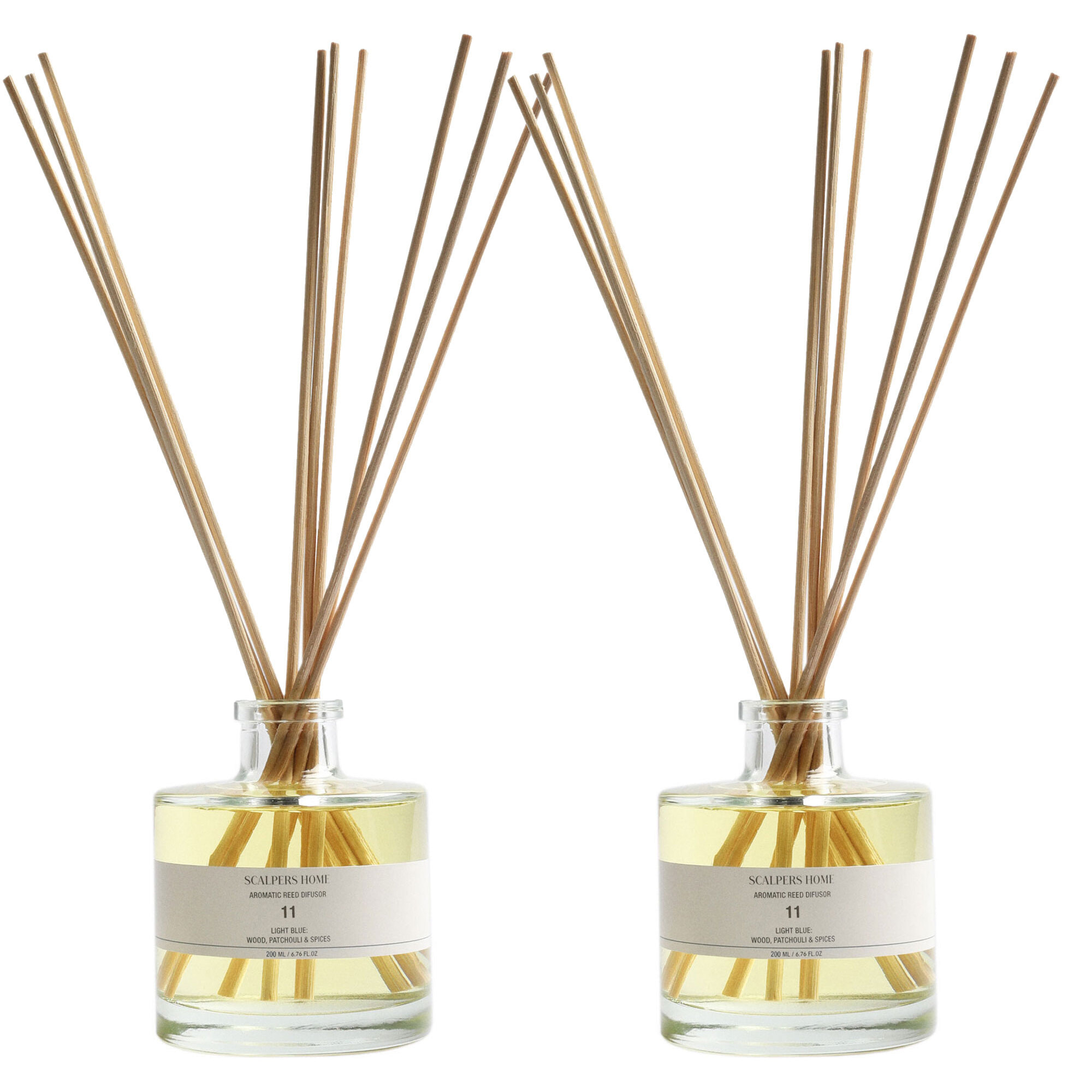 Set de 2 difusores mikado de 200ml aroma white lotus scalpers