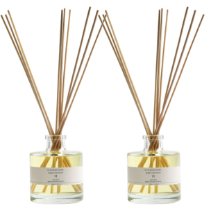 Set de 2 difusores mikado de 200ml aroma white lotus scalpers