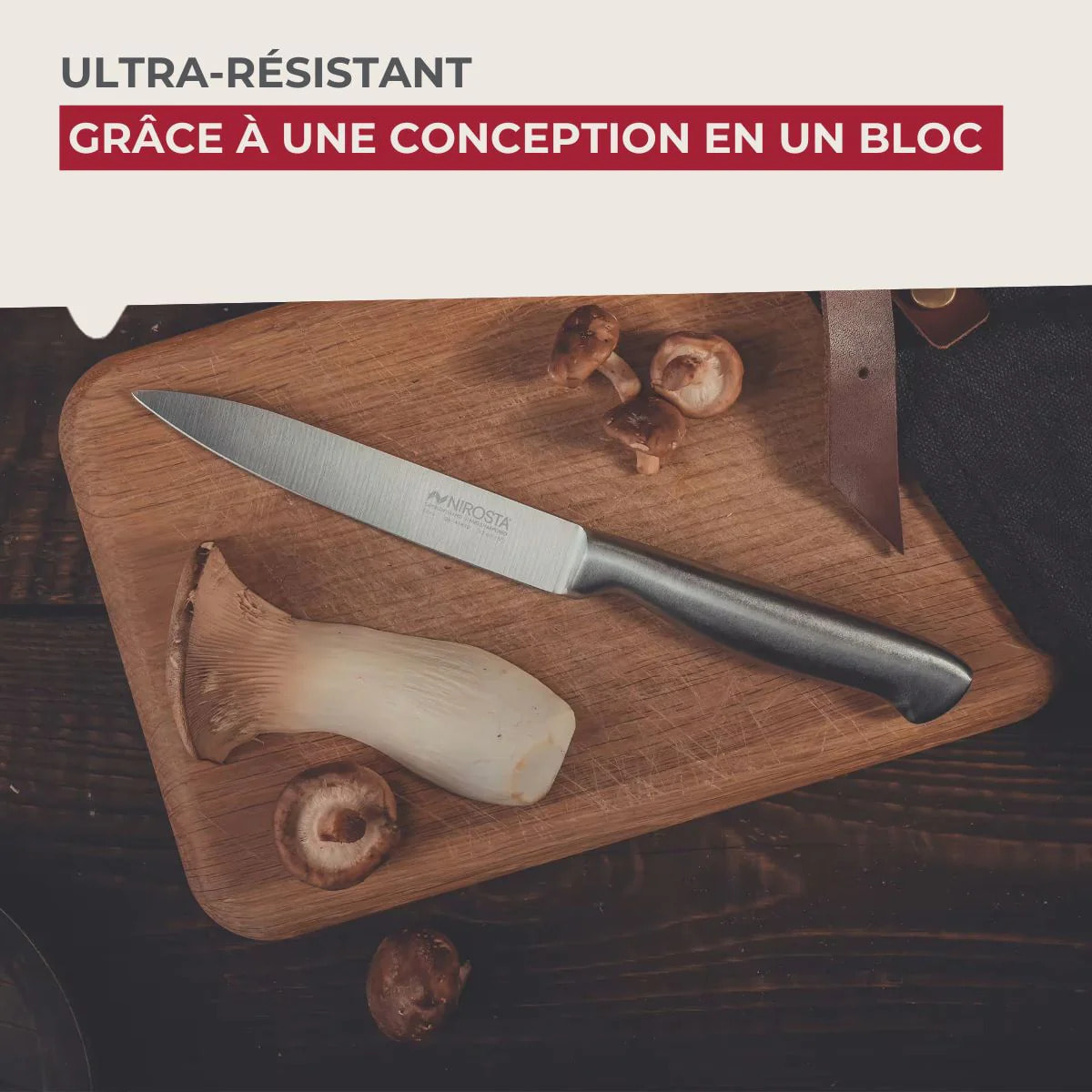 Couteau de cuisine Santoku lame de 18 cm Nirosta Star