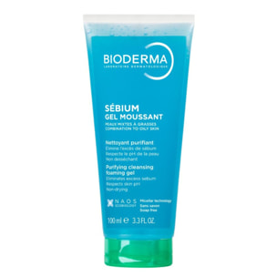 Sébium Gel Moussant - Nettoyant Purifiant Doux Peaux Mixtes à Grasses