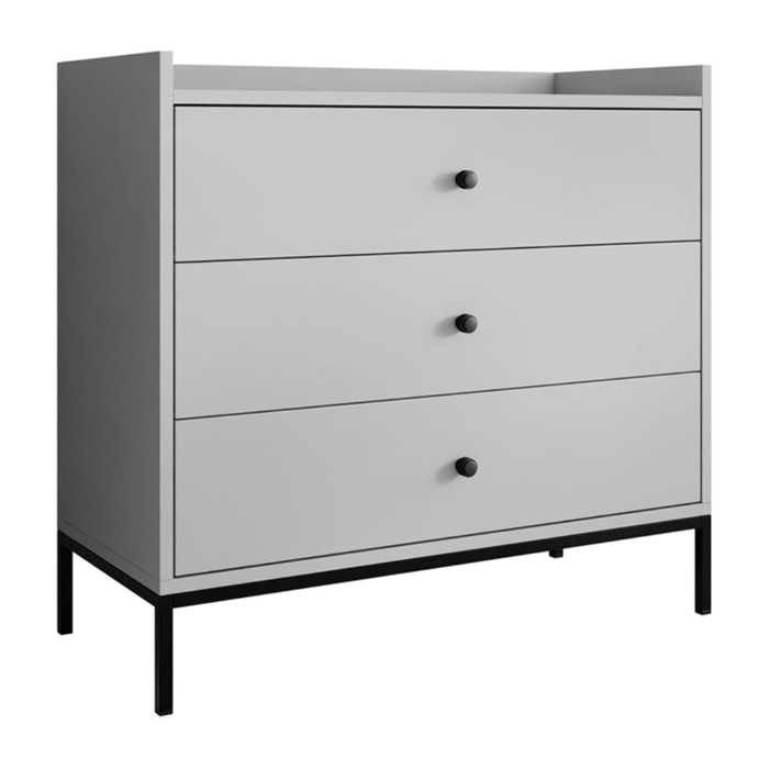 Filipo - commode - gris - 80 cm - Gris