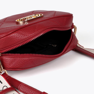 Borsa a tracolla Monogramma rombi Logo Ovale Effetto Pelle