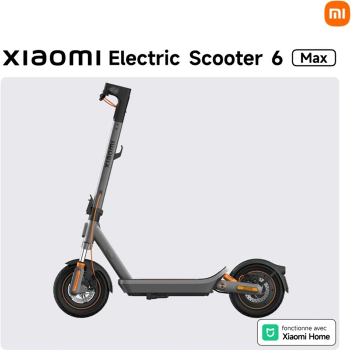 Trottinette électrique XIAOMI Electric Scooter 6 Max Noir