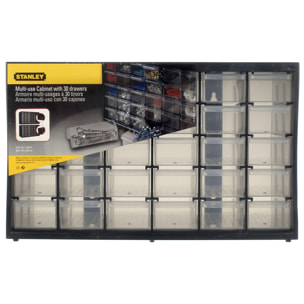 Boîte de rangement polyvalente avec 30 petits tiroirs