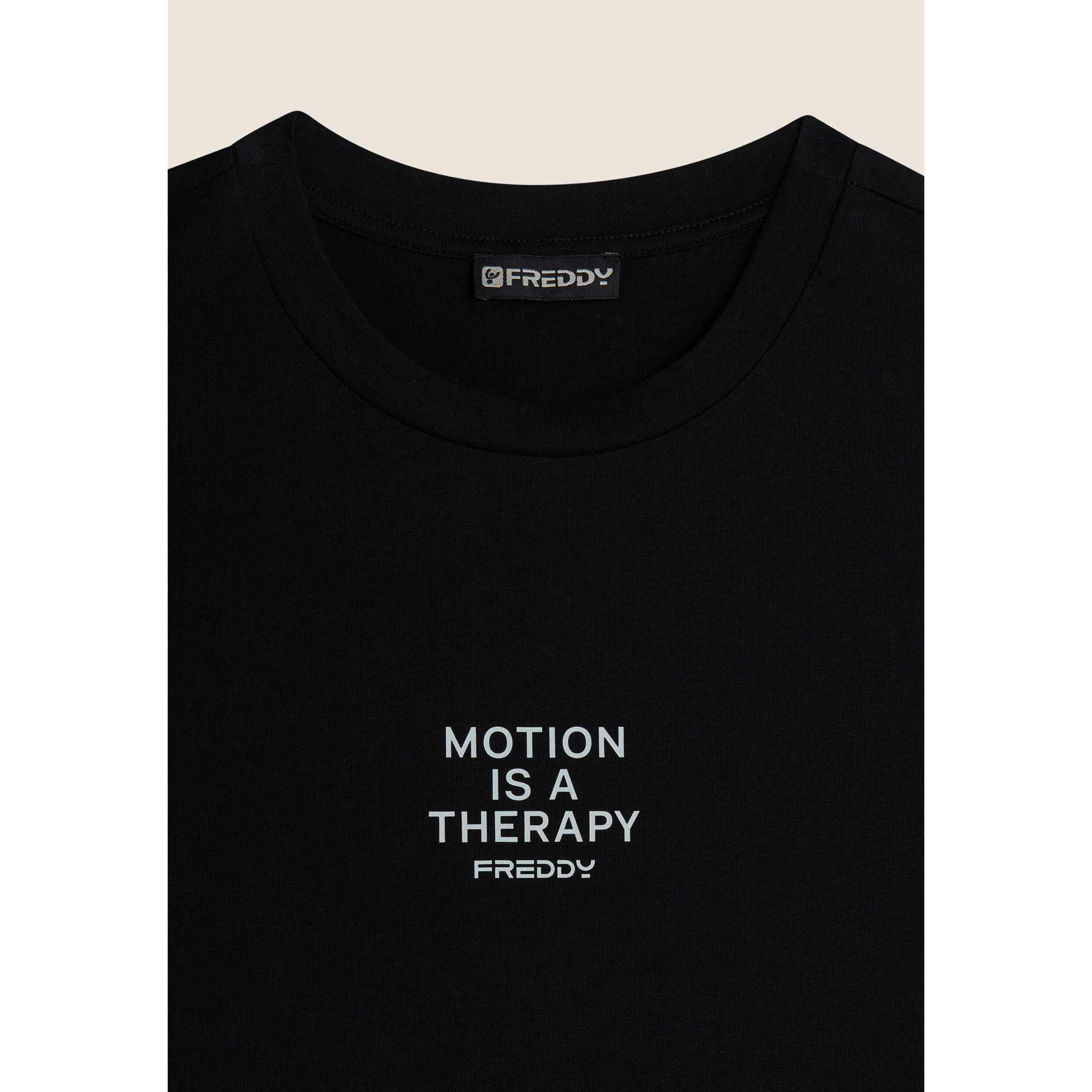 T-shirt da donna oversize in jersey con scritta stampata