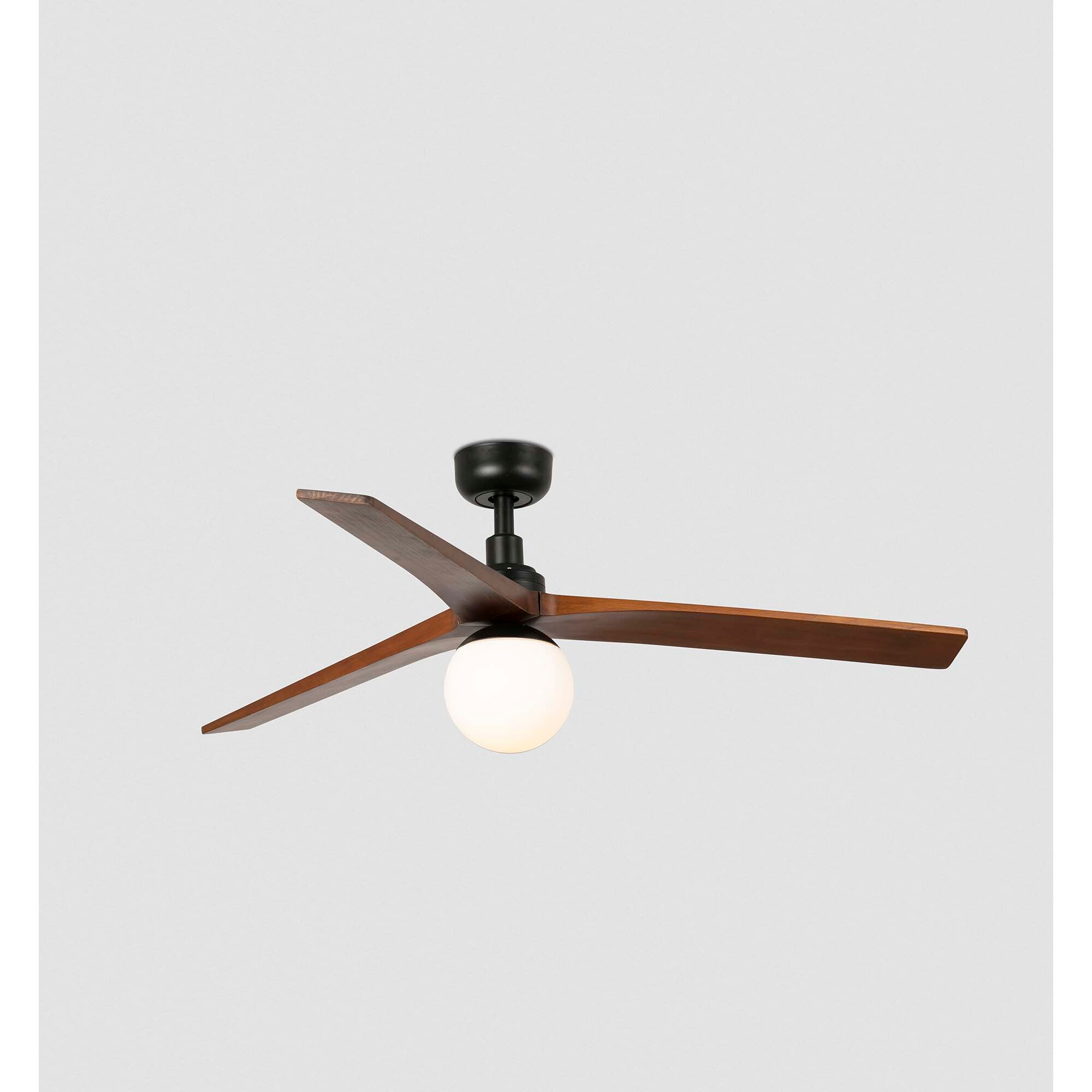 KLIM M Ventilatore a soffitto  nero/noce E27